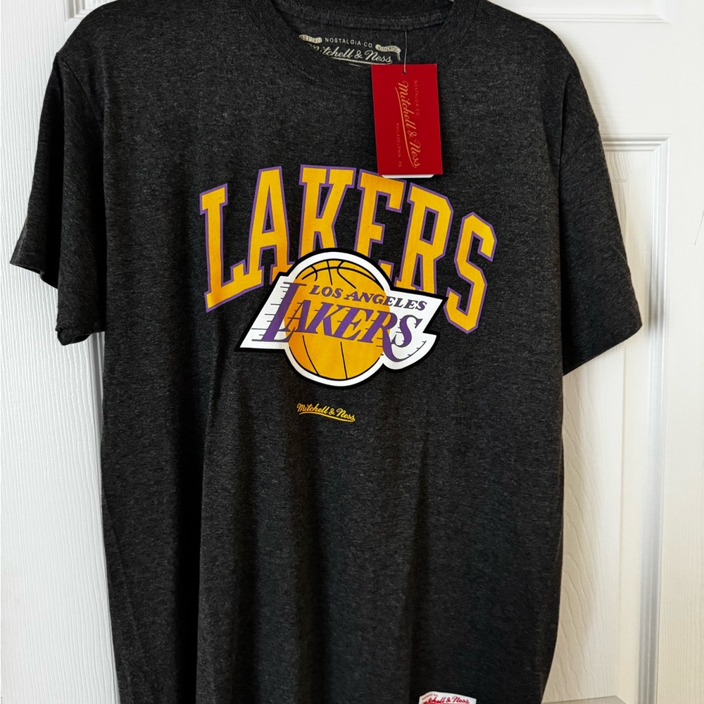 Mitchell & Ness Los Angeles Lakers T-Shirt - Dark Gray